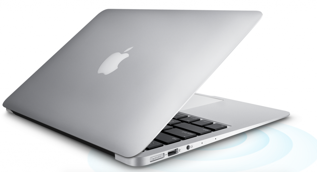 The MacBook Air is sleek, no matter what angle you look at it. Photo from Apple.