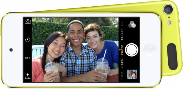 The 5th generation iPod touch in yellow. Photo from Apple.